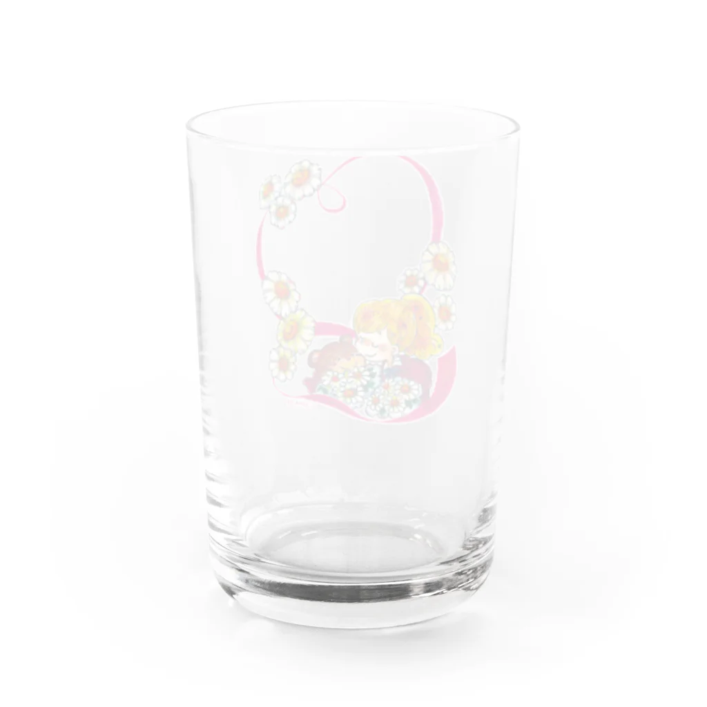ムメモ／ムロヤママミのポジティブシンキング☆ガール Water Glass :back