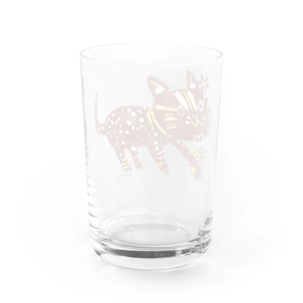 ヤマサキ堂の石虎ちゃん Water Glass :back