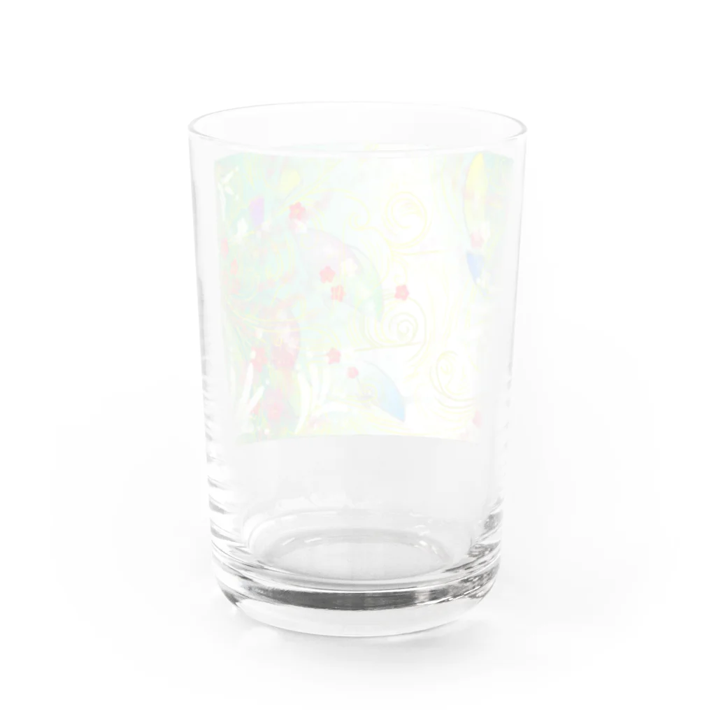 広ノ坂　瀬央の絢爛扇子模様 Water Glass :back