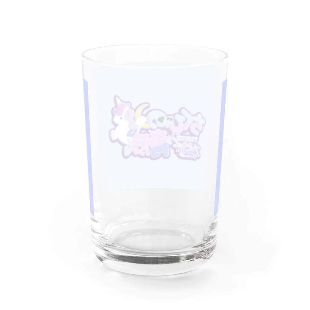 ひえぴったんのロゴカラフル版 Water Glass :back