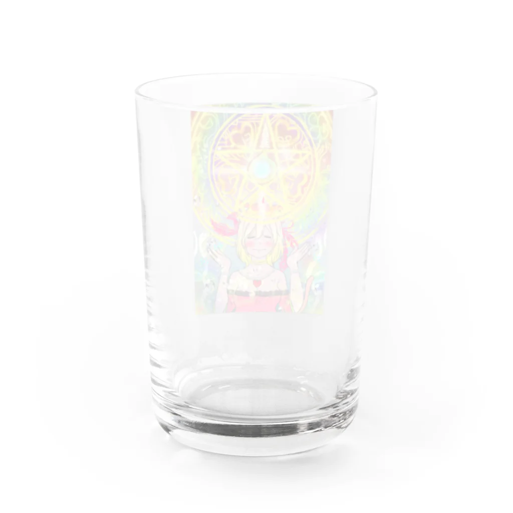 広ノ坂　瀬央のねこねこラブ魔法陣 Water Glass :back