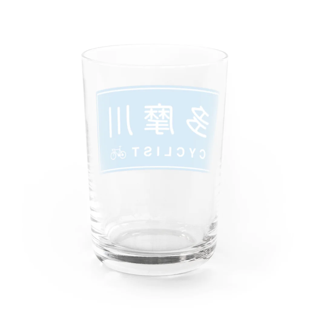 茶玄豆麦商店 with Bongole cycling Teamの多摩川CYCLIST ver1.2 Water Glass :back