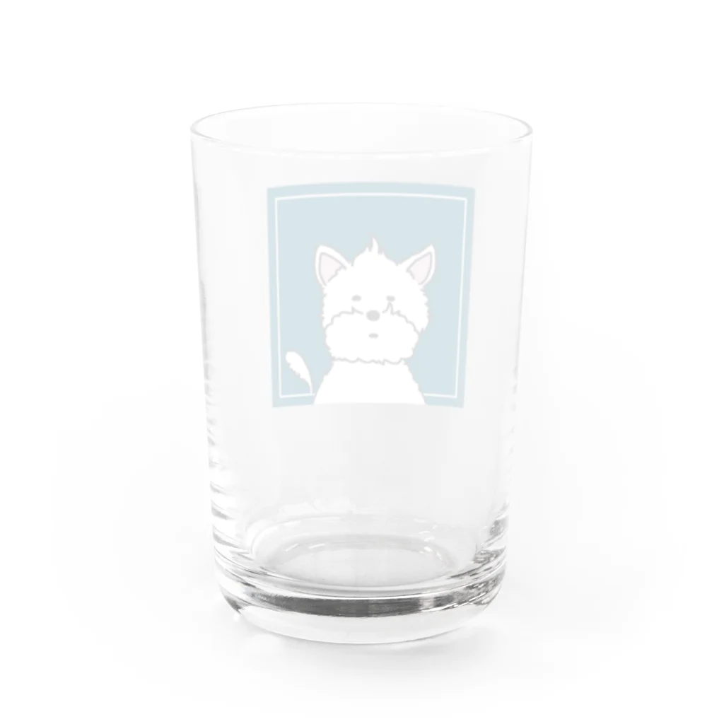 monmokoの寝癖モサ2 Water Glass :back