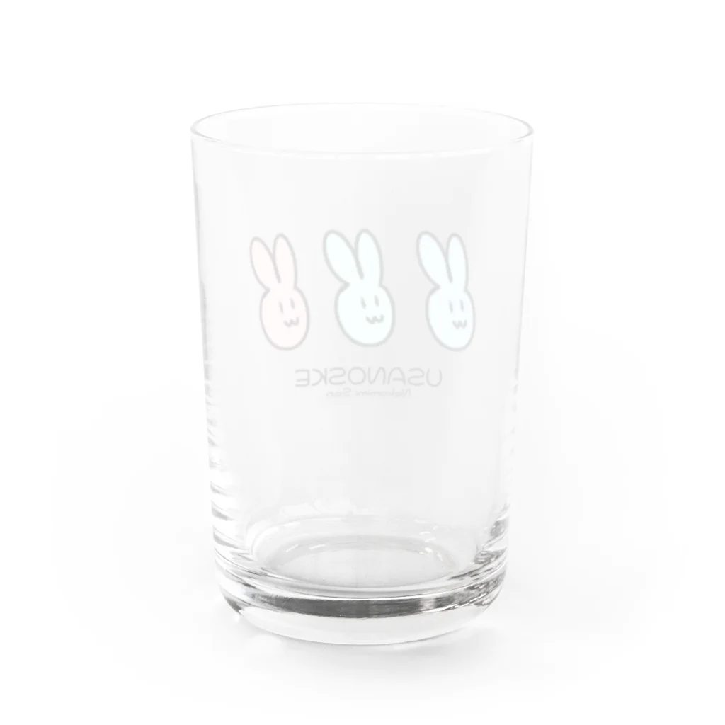 ねこみみさんのうさのすけシリーズ Water Glass :back