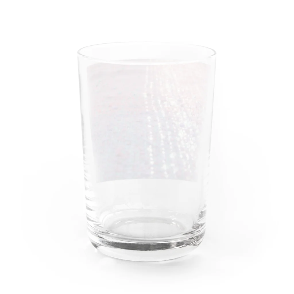 お花やさんの織物　ピンク・紫・青緑 Water Glass :back