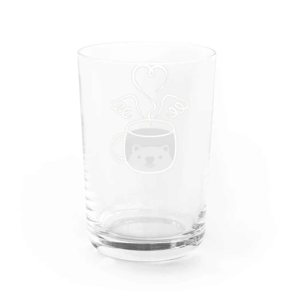 Happy Fluffy* ： 桜香*ののぞクマグ（コーヒー） Water Glass :back