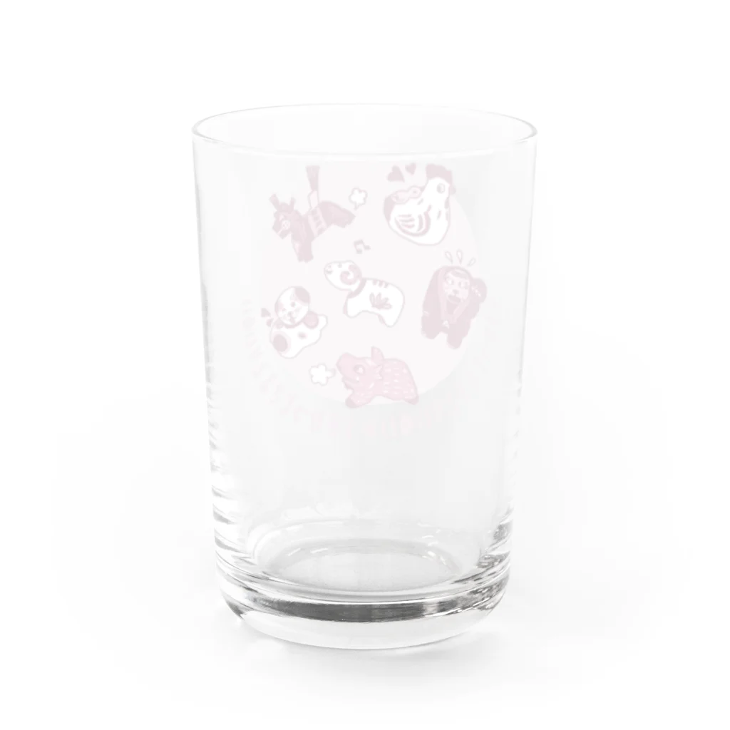 SU-KUのうまひつじさるとりいぬいⅡ Water Glass :back