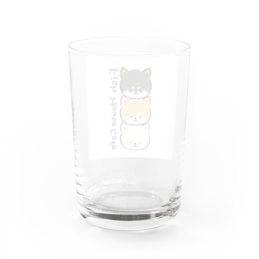 fish house cafeのfish house cafeオリジナルグッズ Water Glass :back