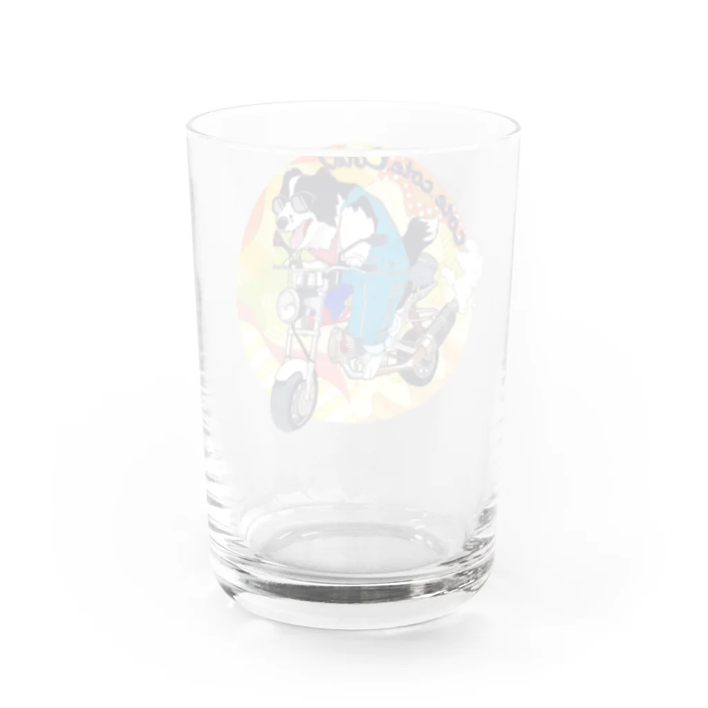 こてこて、コテツ。のワンコ×バイク Water Glass :back