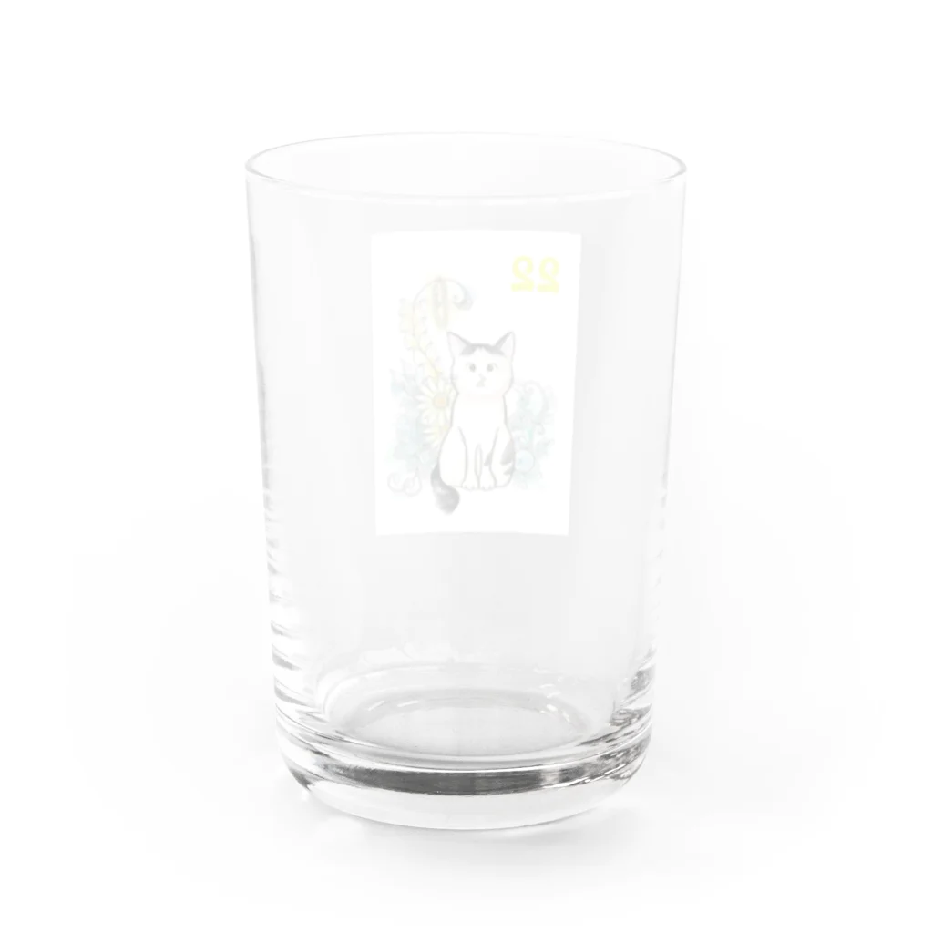 nekoshop-lienのタロウ猫店長 Water Glass :back