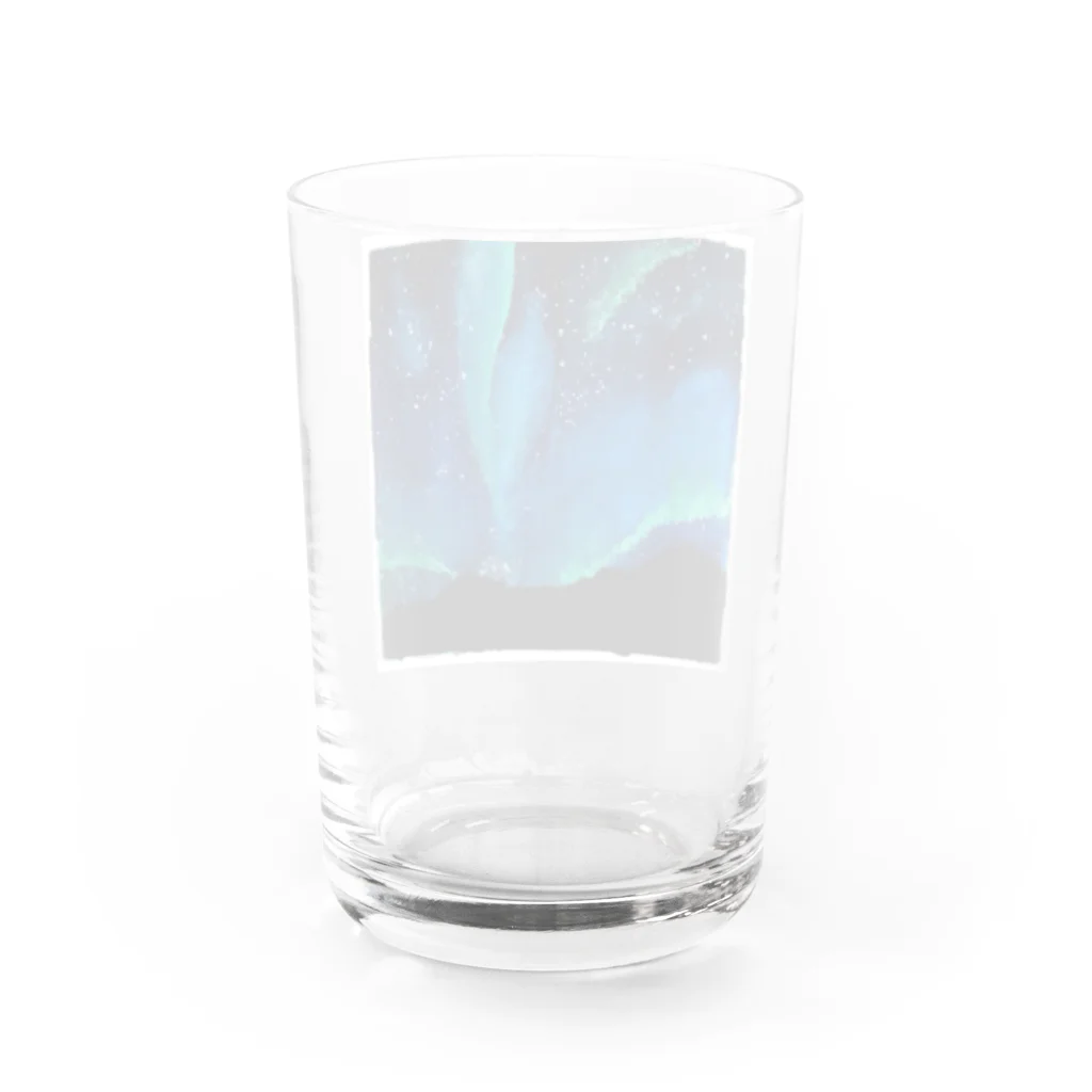 🌾おこめ🌾のオーロラ空 Water Glass :back