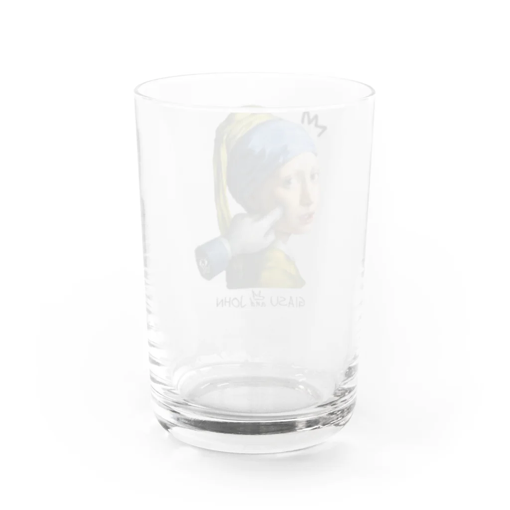 GIASU & JOHNのGIASU and JOHNオリジナルグッズ　ほっぺにツン♪ Water Glass :back