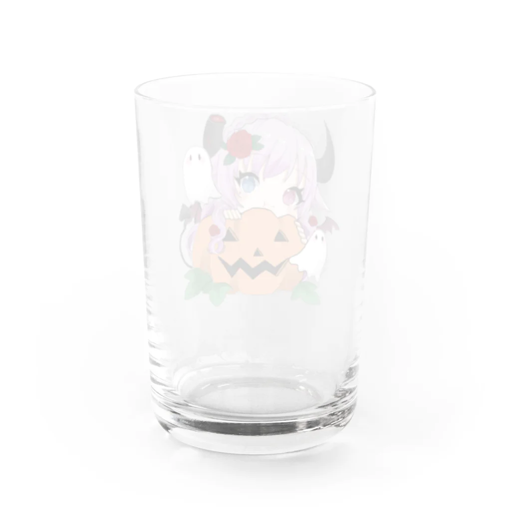 悪羽美咲Vtuberのグッズ販売のハロウィン悪羽 Water Glass :back