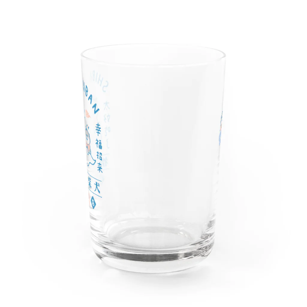 mindwaveincのしばんばん 微笑柴犬飯店（黒） Water Glass :back