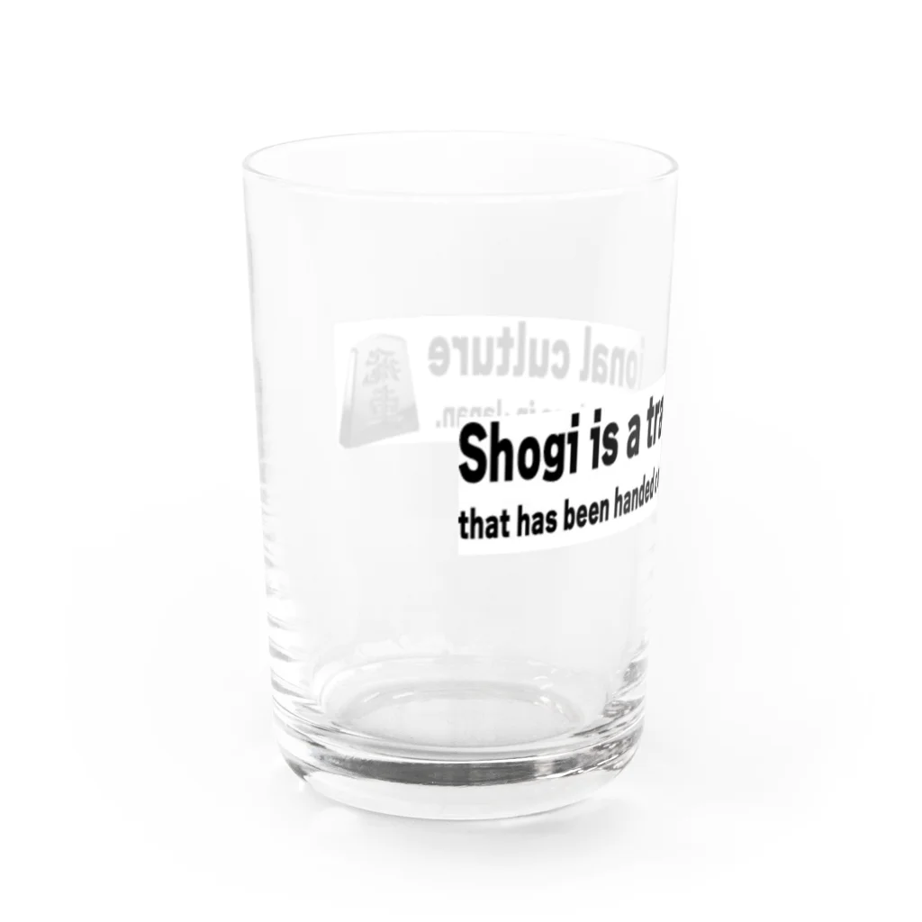 いびけんの将棋駒飛車(シルバー) Water Glass :back