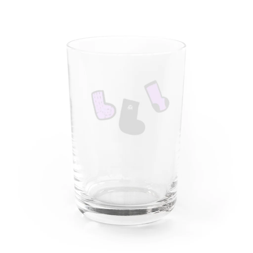 もいたすのくつしたくん Water Glass :back