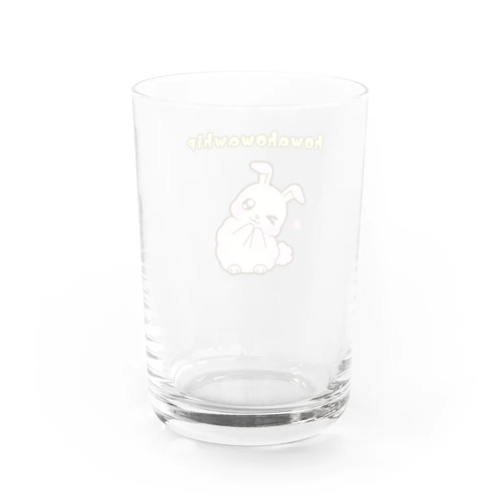 ほわほわしょっぷのほわほわホイップ　お願い♡ Water Glass :back