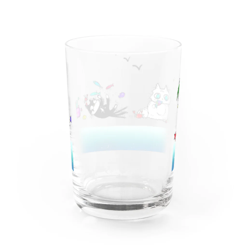 sanifuwa's market-さにふわず まーけっと-のザ★釣り sanifuwa Water Glass :back