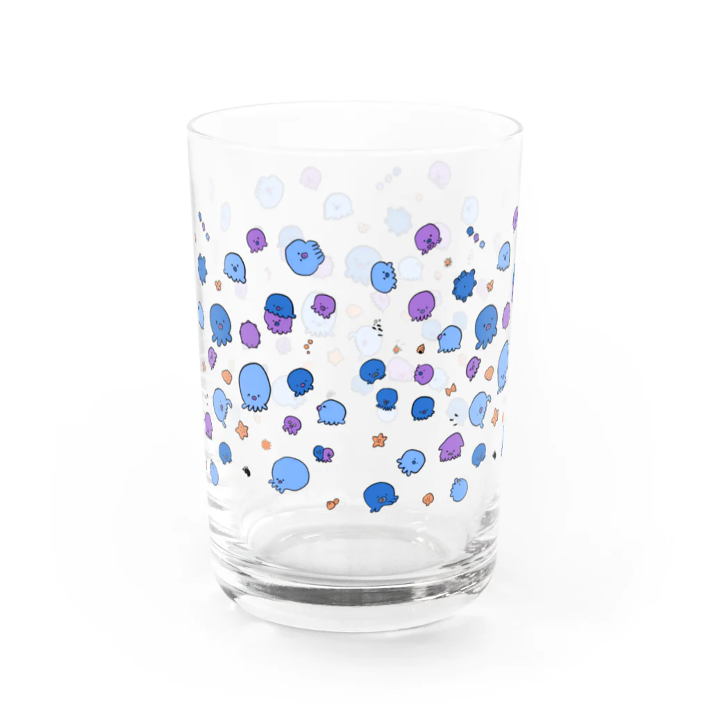 もいたすのたこちゃん Water Glass :back