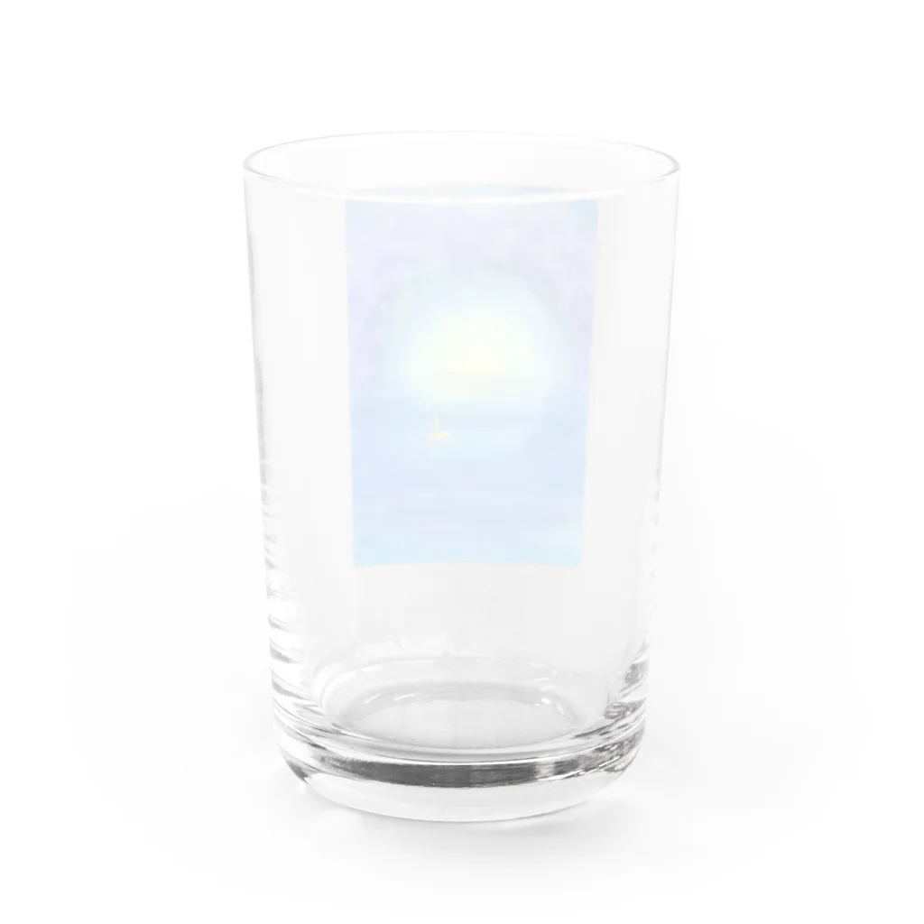 ponjurakugakiの朝日2022 Water Glass :back