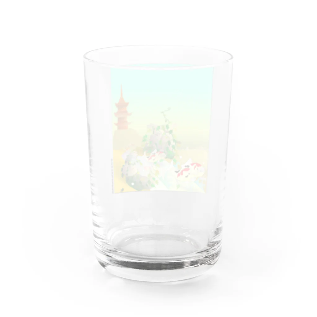 『NG （Niche・Gate）』ニッチゲート-- IN SUZURIの比丘比丘尼密会密漁善図（朝編） Water Glass :back