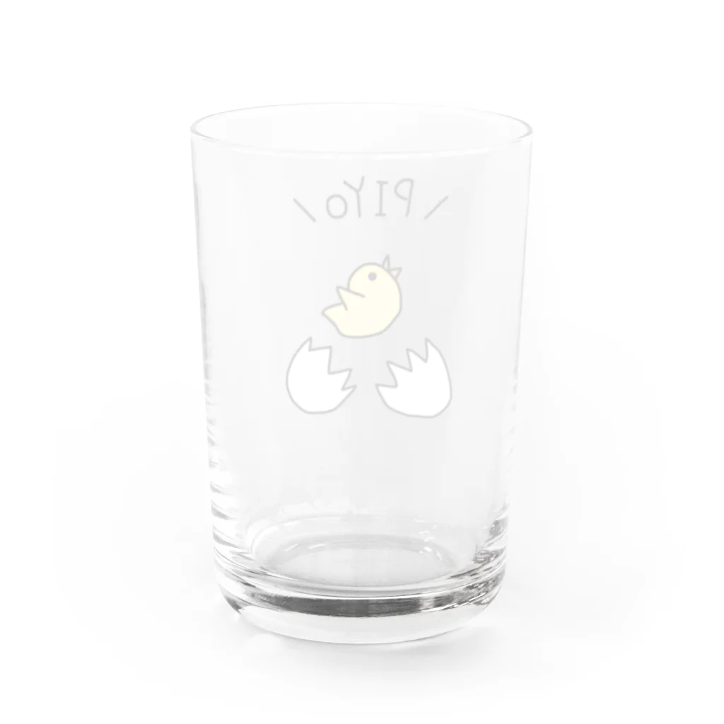 harusaraショップの＼PIYO／グッズ Water Glass :back