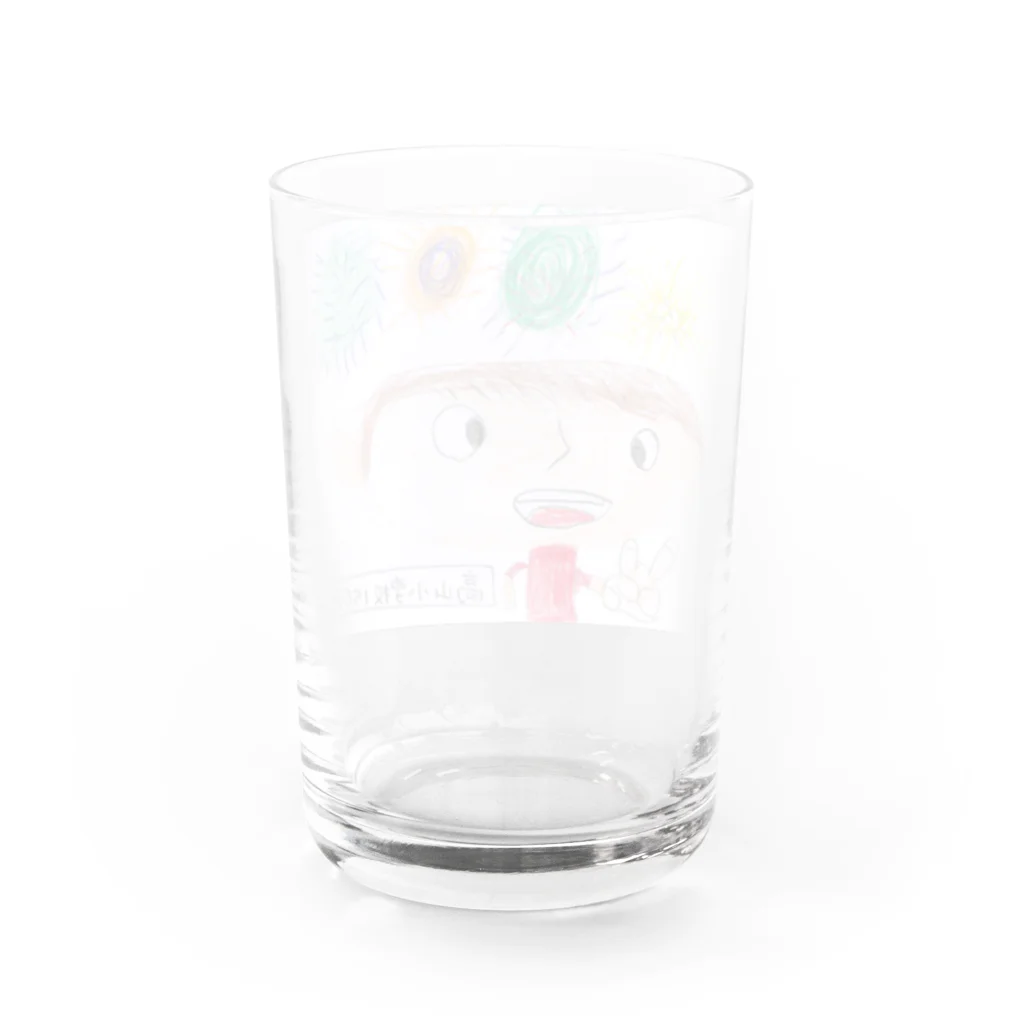 高山小学校150周年☆記念ショップの150周年記念アイテム013 Water Glass :back