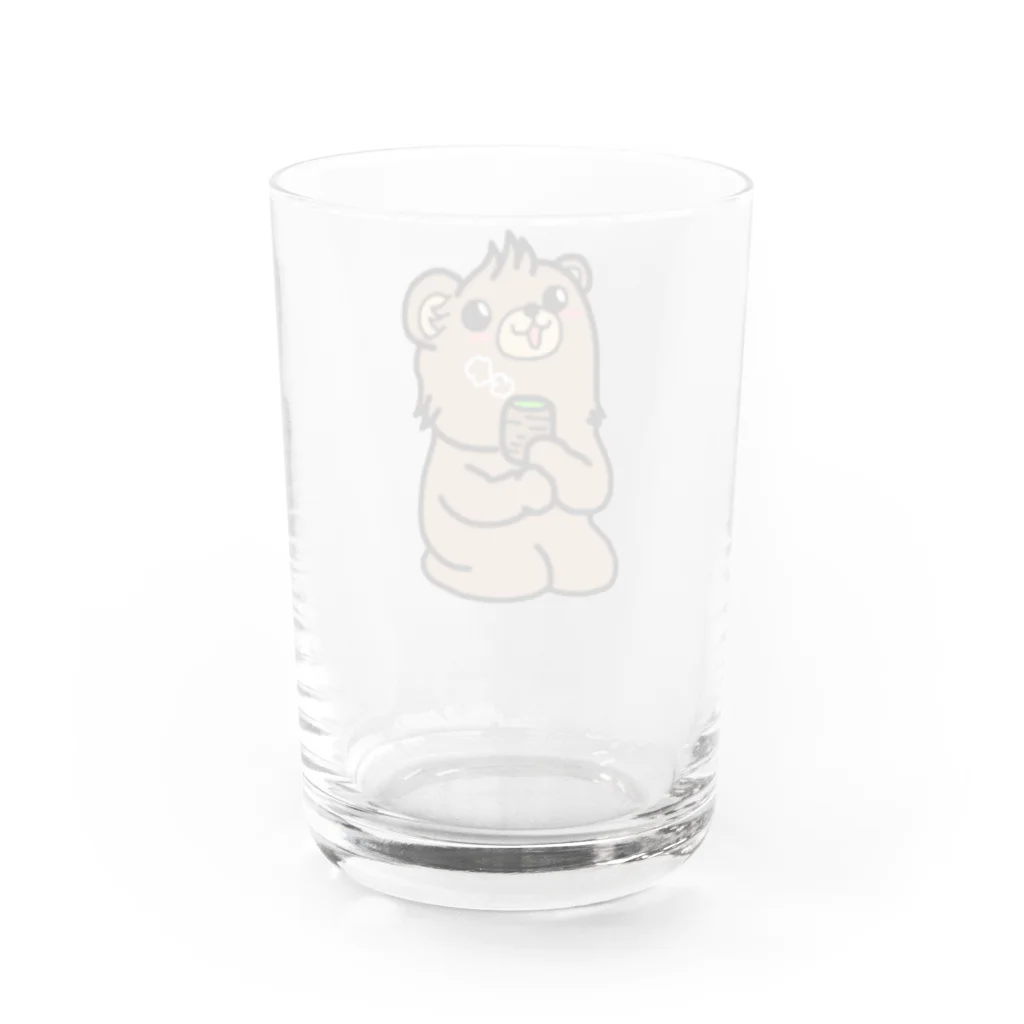 トホクマッチ🐻のトホクマッチ🐻いっぷく🐻 Water Glass :back