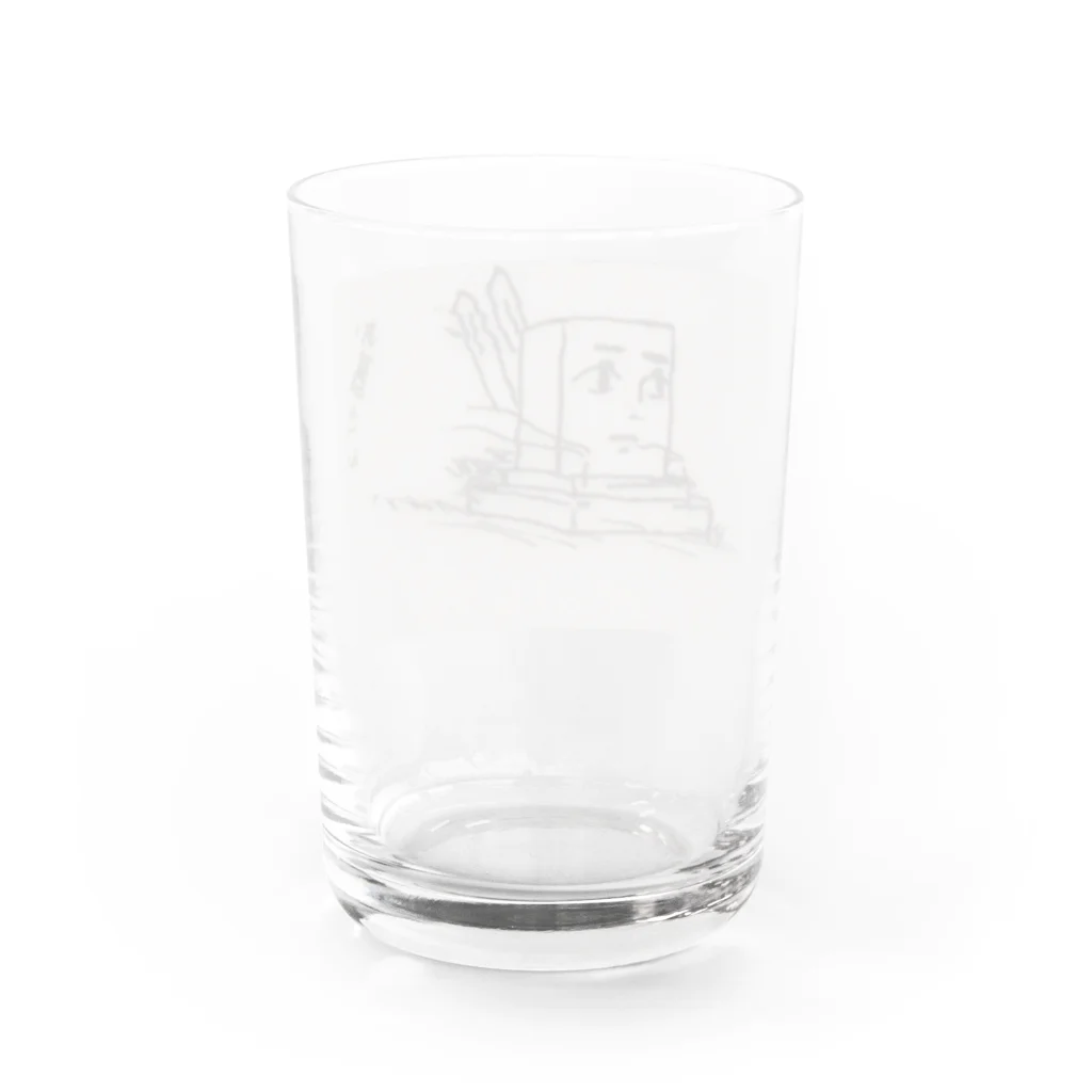 Chikuw@ project,のお墓さん Water Glass :back