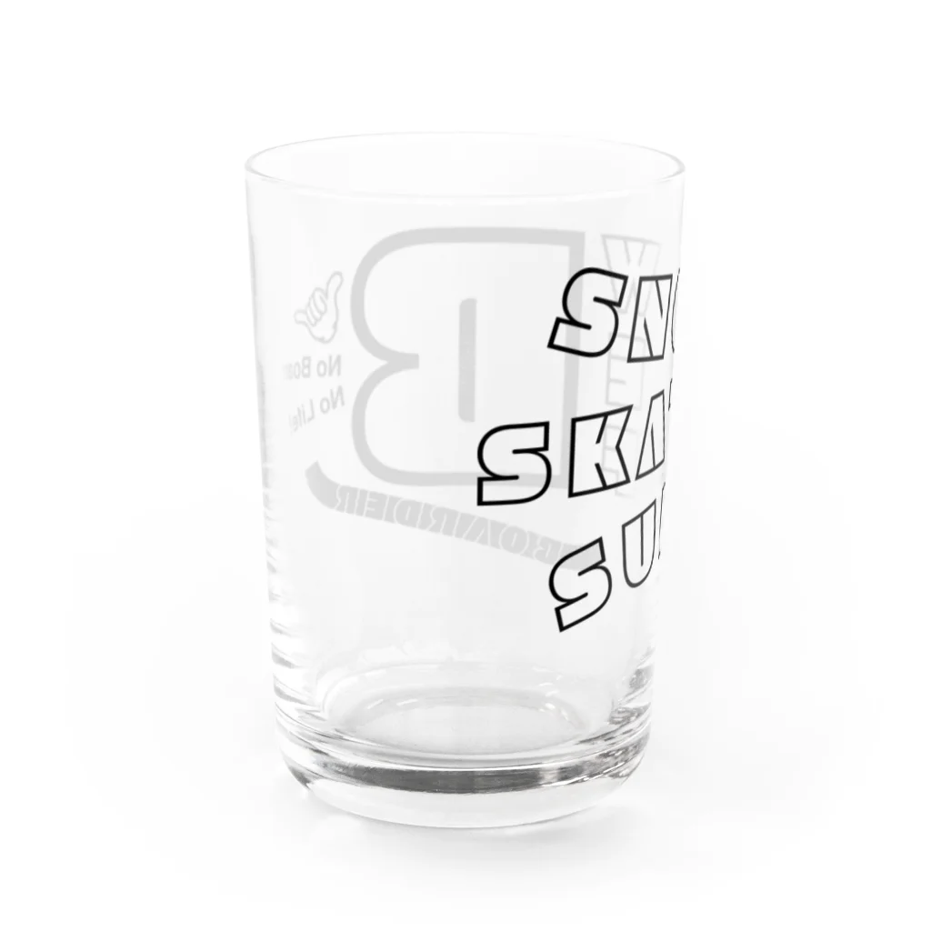 ShibuTのSNOW_SKATE_SURF BOARDER（スノー・スケート・サーフ ボーダー） Water Glass :back