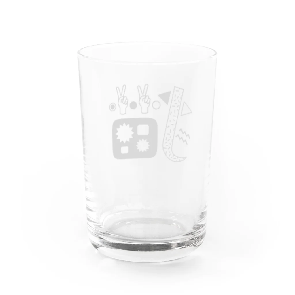 ニホンネコの猫 Water Glass :back