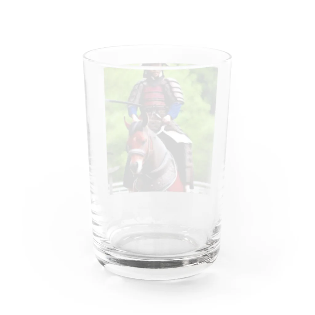 ミラくまの鎧を着た侍 Water Glass :back