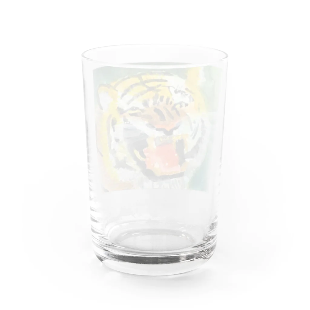 MONKEY  JOYのとらが吠える Water Glass :back