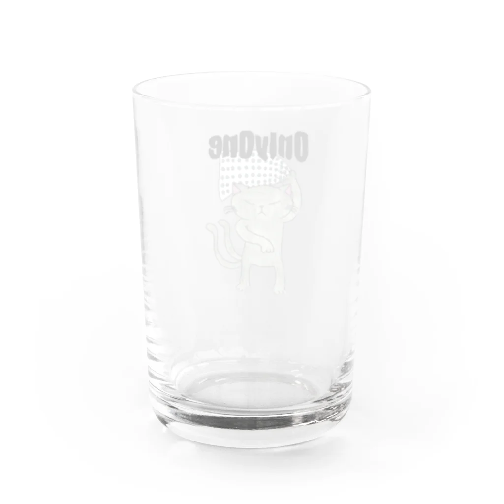 おんりーわんのおんりーわんの猫又 Water Glass :back