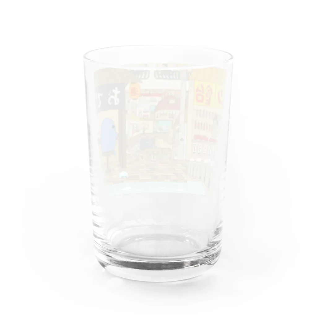 雪之丞ଳ⸒ ⸒の【くらげのくらー】おでん屋台と肉まん橋 Water Glass :back