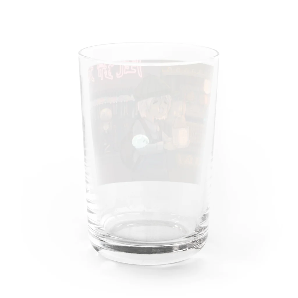 雪之丞ଳ⸒ ⸒の【くらげのくらー】フライドデカチキン Water Glass :back