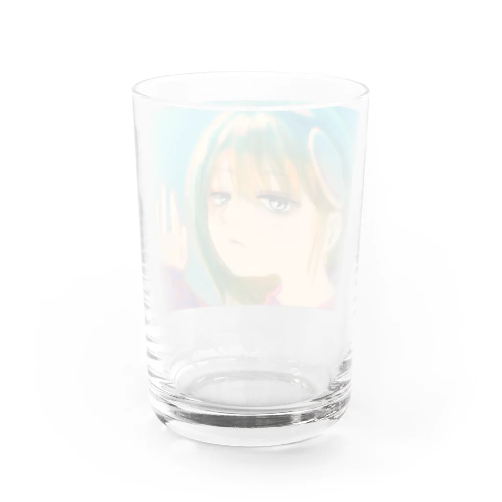 雪之丞ଳ⸒ ⸒の【くらげのくらー】道中のみどりさん Water Glass :back