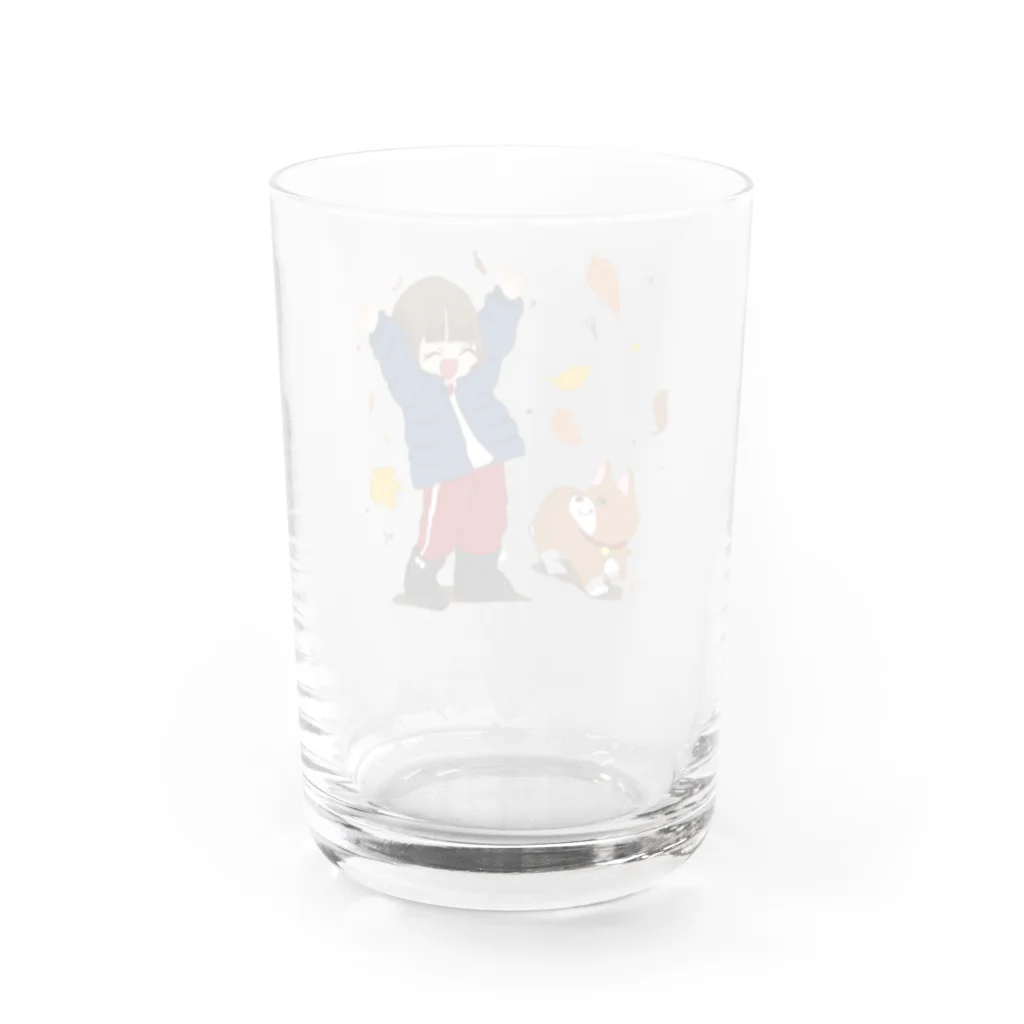 みーすけの愛犬と公園デート Water Glass :back