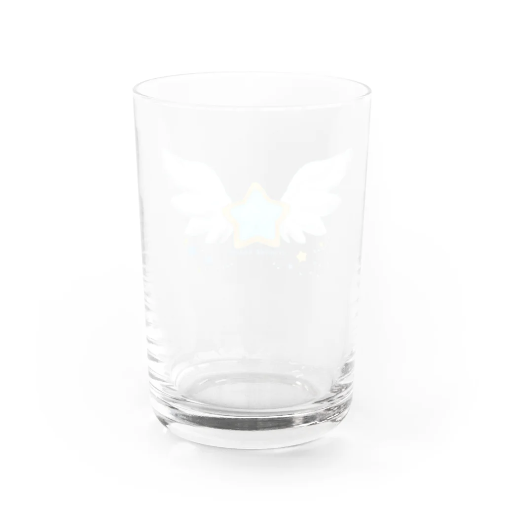 crystal star☆の星と羽根 Water Glass :back