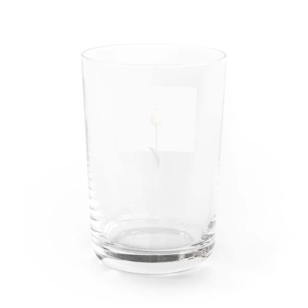 rilybiiのantique peach milk tea × logo message Water Glass :back