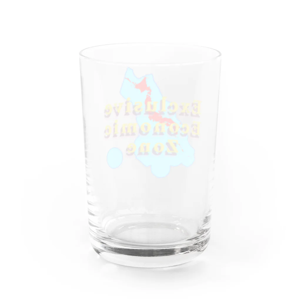 はるのまちのExclusive Economic Zone Water Glass :back