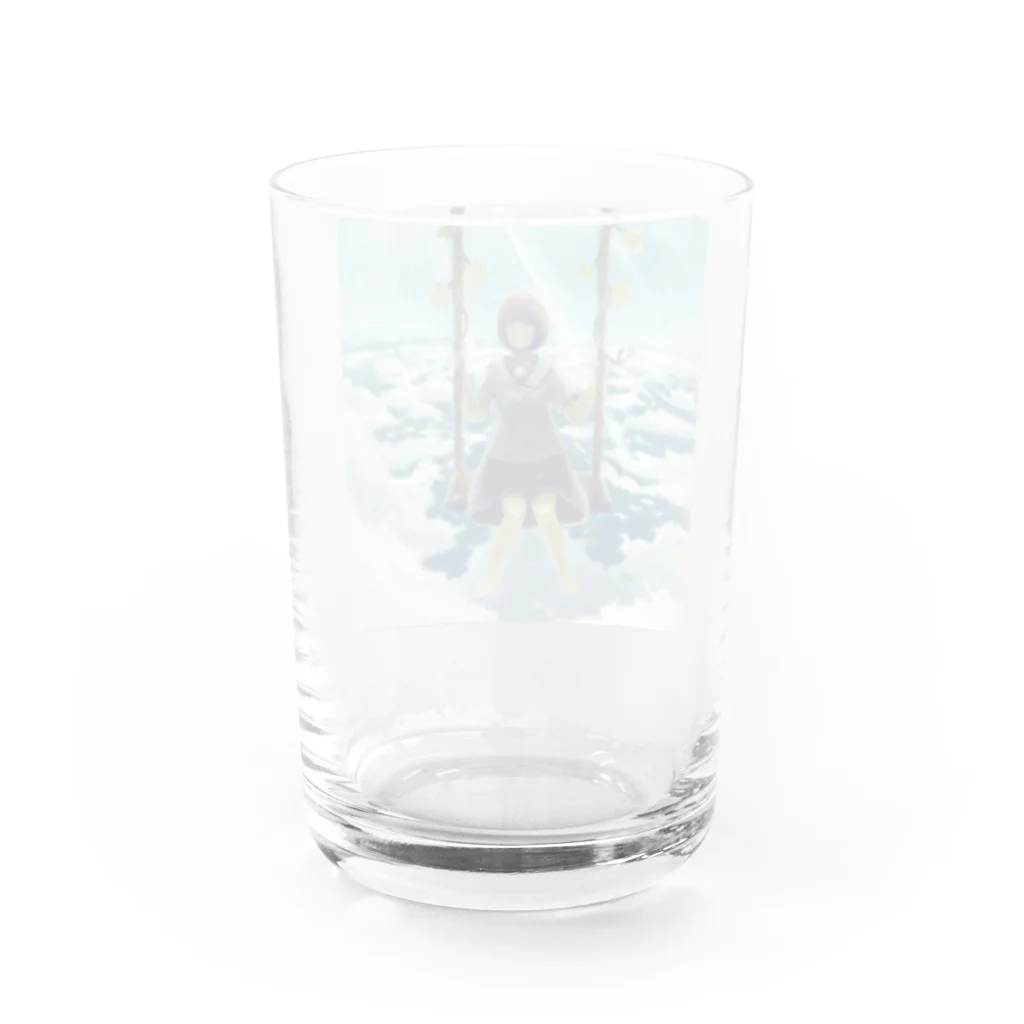 くぼっち/イラスト練習中の空宙ブランコ Water Glass :back