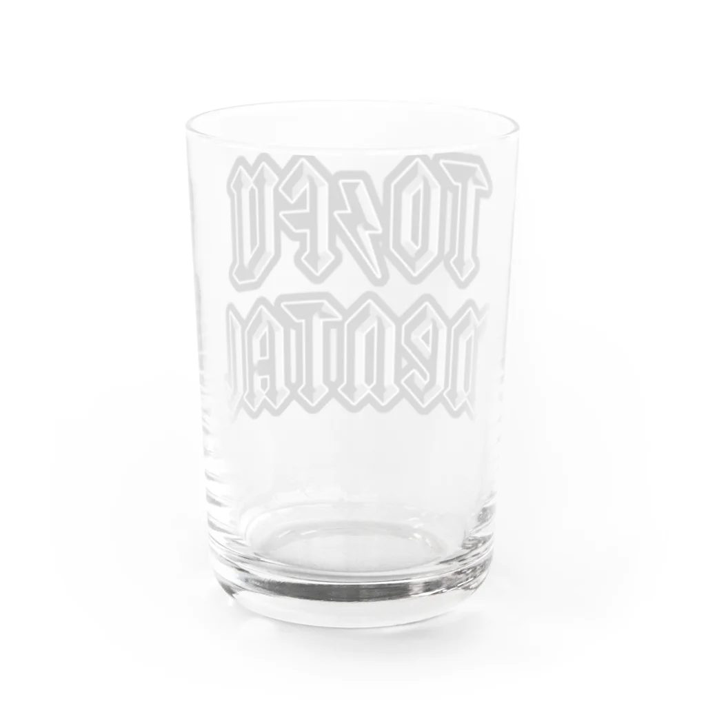 ヒロシオーバーダイブの豆腐メンタル Water Glass :back