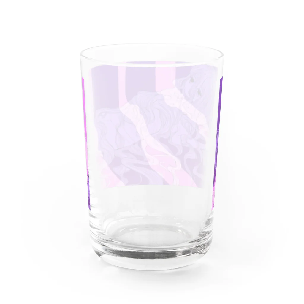 スズランスミレのゆううつ Water Glass :back