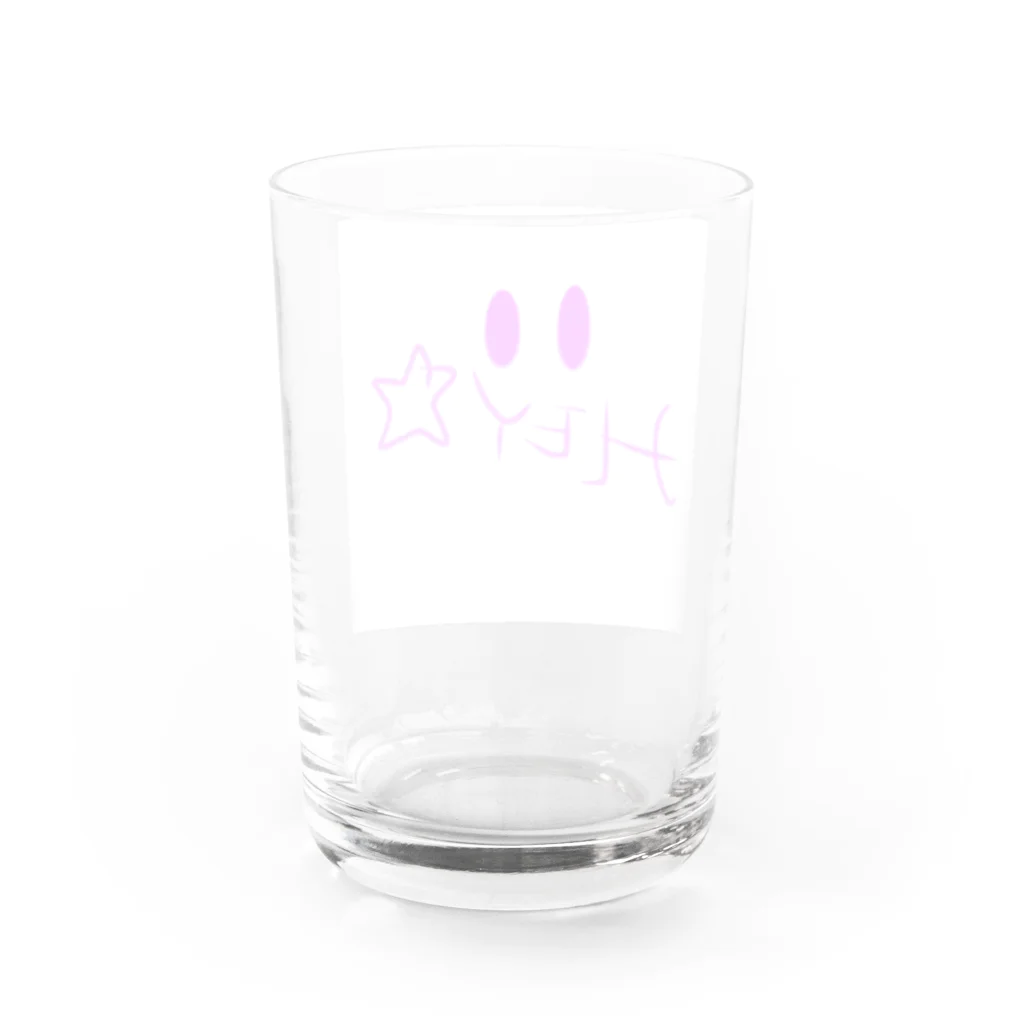 HEY☆のHEY☆ Water Glass :back