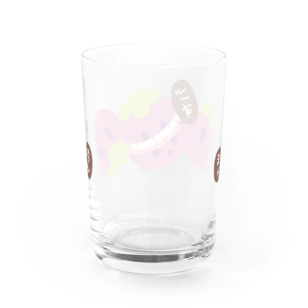 manulifeのかわいいマンゴスチン三人衆 Water Glass :back