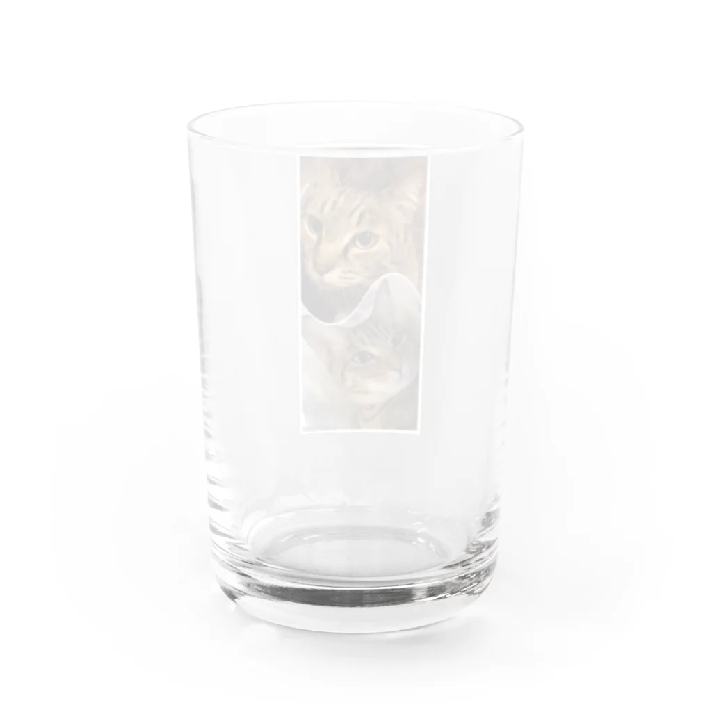 やまねこにゃのギジトラガールズ Water Glass :back