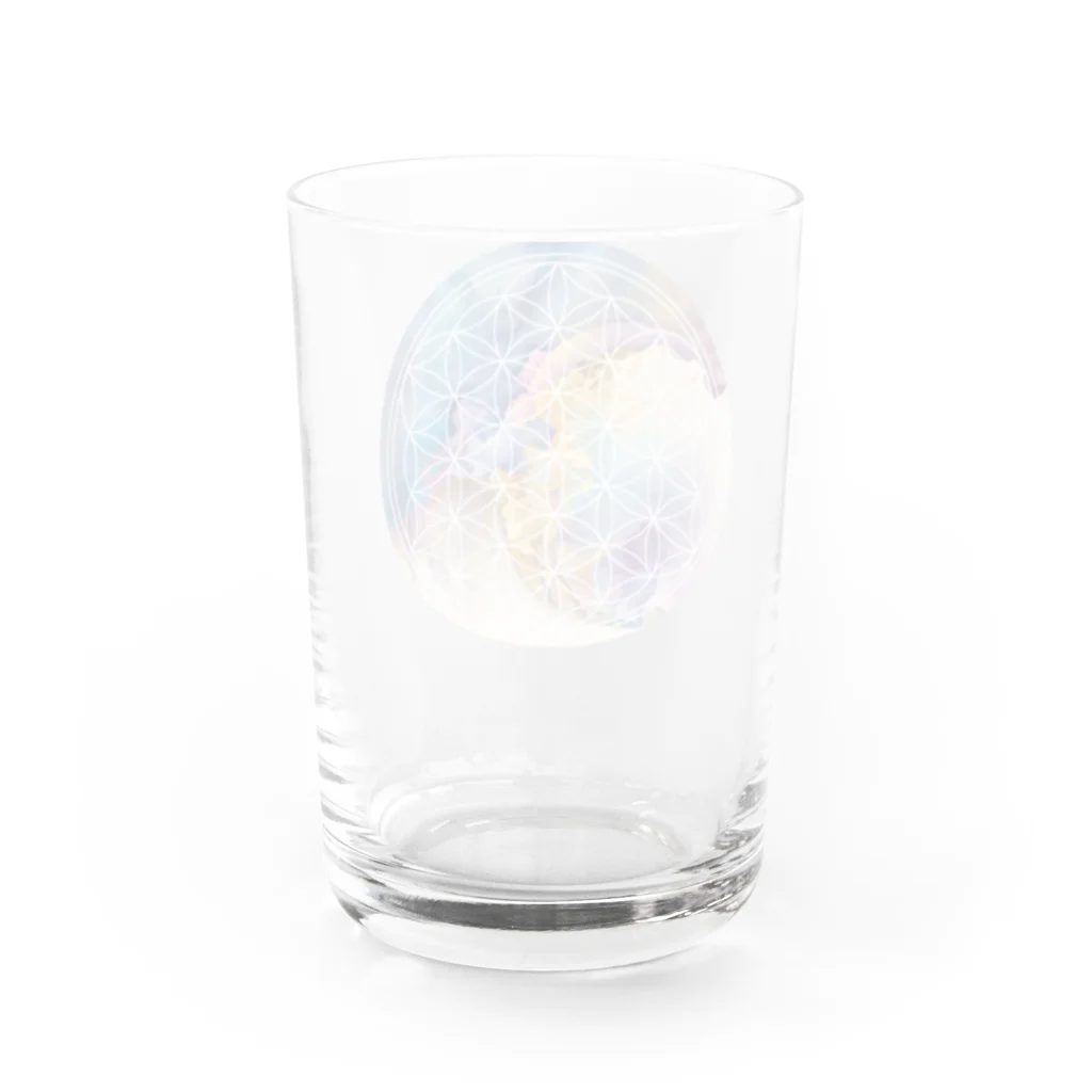 るしえるのフラワーオブライフ Water Glass :back