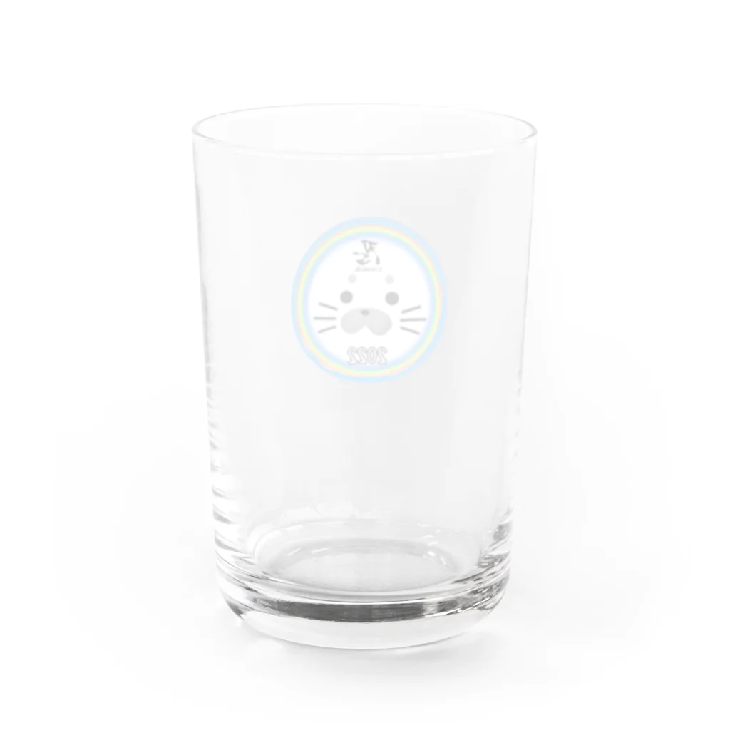 　（GNSブランド）nani72.com　GREENS　なになにアザラシ　忍ショップのアザー忍 Water Glass :back