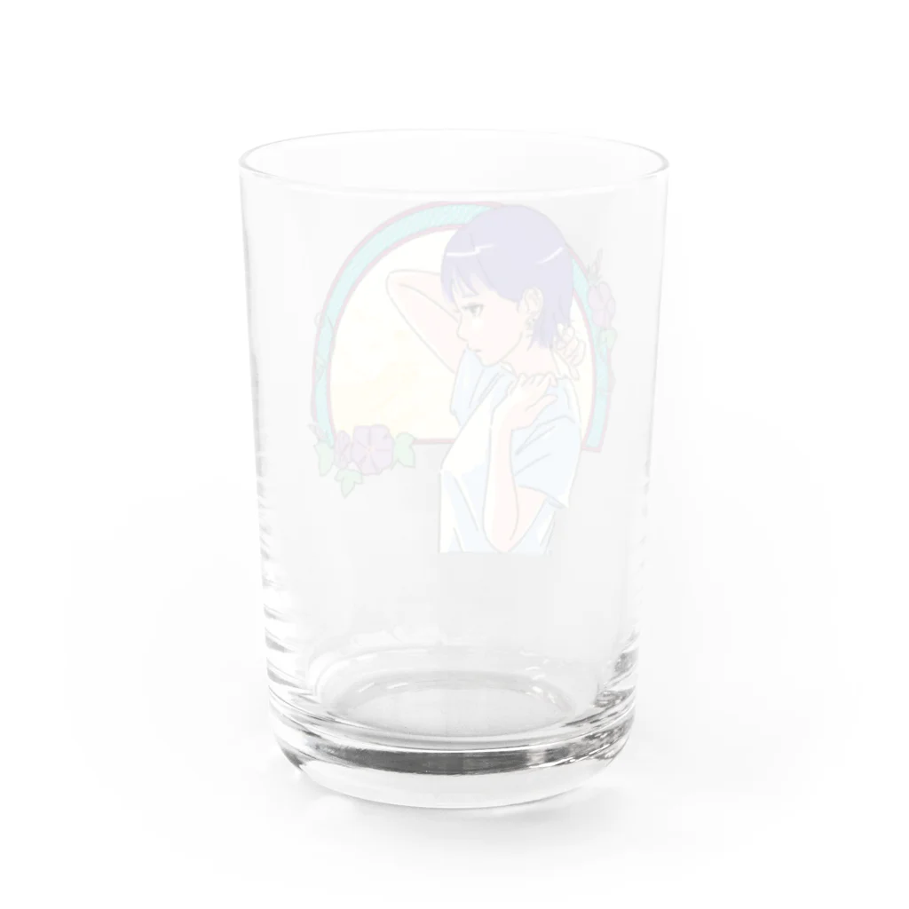 アロサウルスのアサガオ Water Glass :back